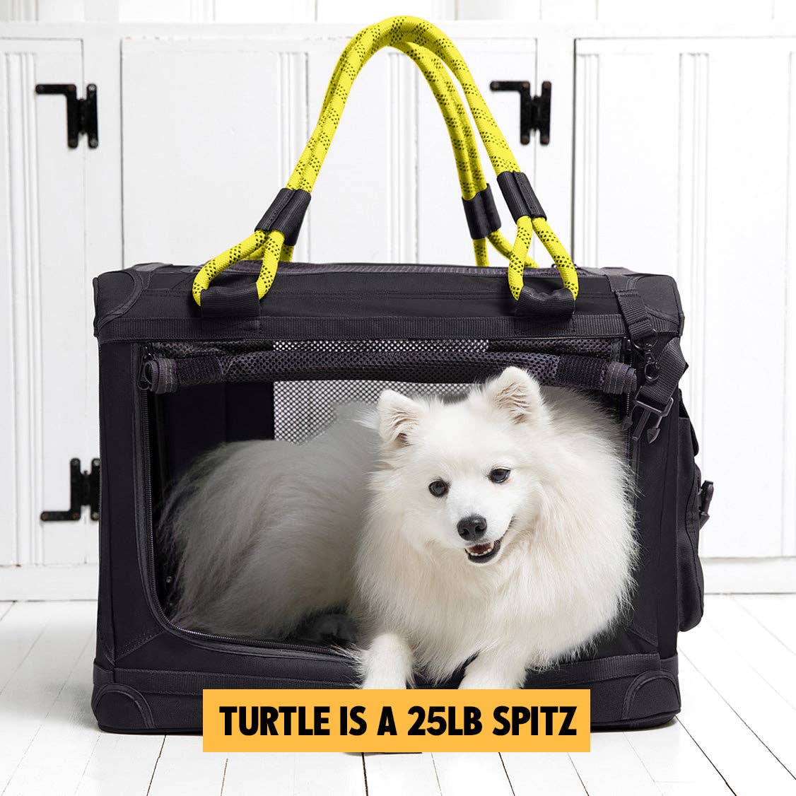 ROVERLUND - AWAY-WE-GO PET CRATE: CAMO / ORANGE / SMALL - UP TO 25LBS